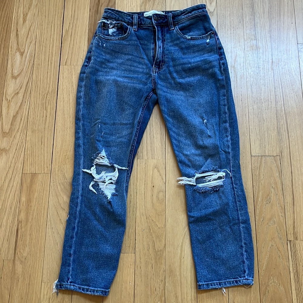 Abercrombie & Fitch Curve Love Mom Jean